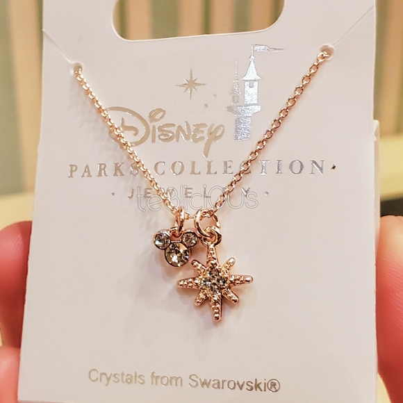 Disney Jewelry - DISNEY MICKEY ICON SNOWFLAKE SWAROVSKI NECKLACE